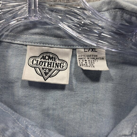 Vintage Looney Tunes Shirt Mens Large XL Embroidered Cartoon Characters 90s - Picture 4 of 10